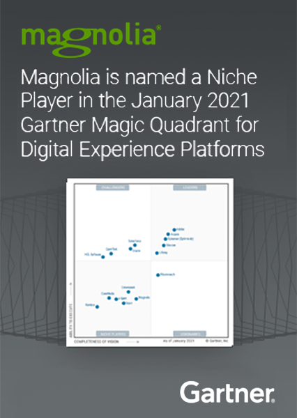 Gartner Magic Quadrant for Digital Experience Platforms 2021 Digital