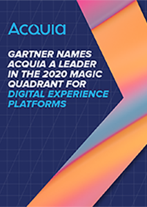 Gartner Magic Quadrant Digital Experience Platforms, 2020 Digital